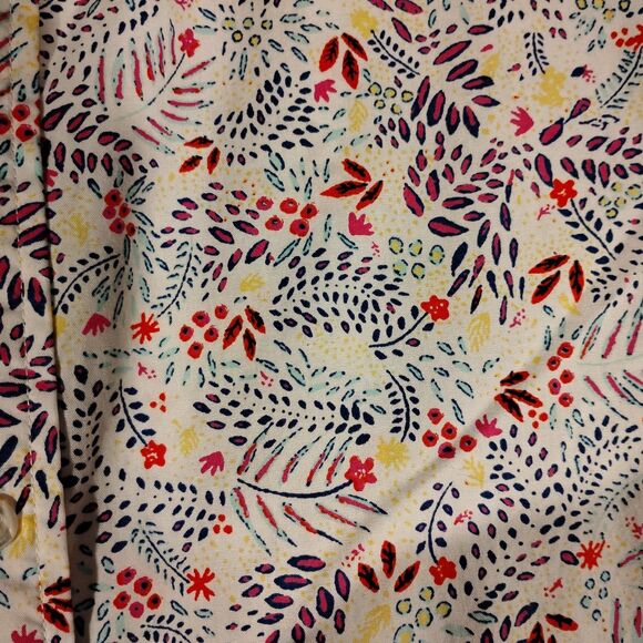 Cremieux shirt mens 3XB 3XL XXXL BIG white floral all over button short sleeve - Picture 3 of 7